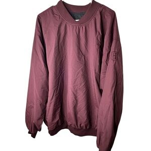 Vintage Highlander Windwear Pullover Windbreaker Jacket Red Black Gingham Size M